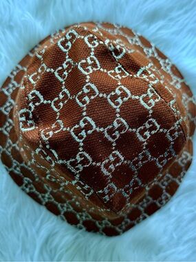 Gucci Brown GG Jacquard Bucket Hat